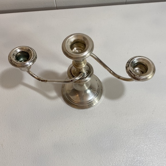 Frank M Whiting Sterling Silver 3 Arm Candelabra Vintage #280 Weighted - Picture 9 of 12
